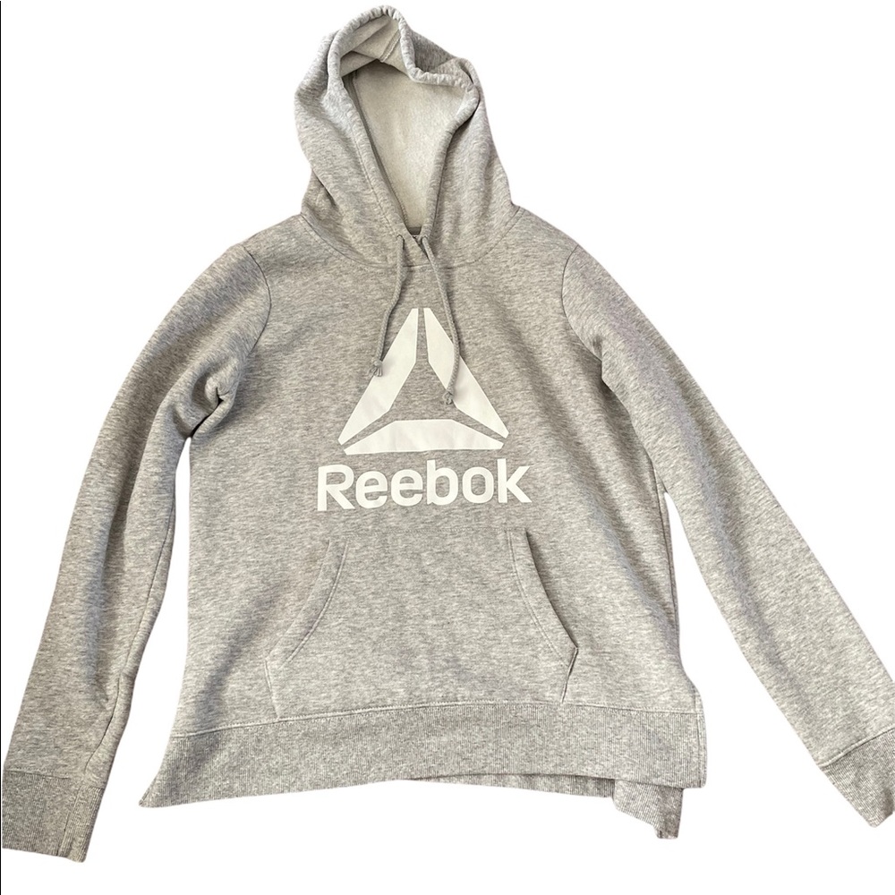 Reebok Gray Hoodie Sweatshirt